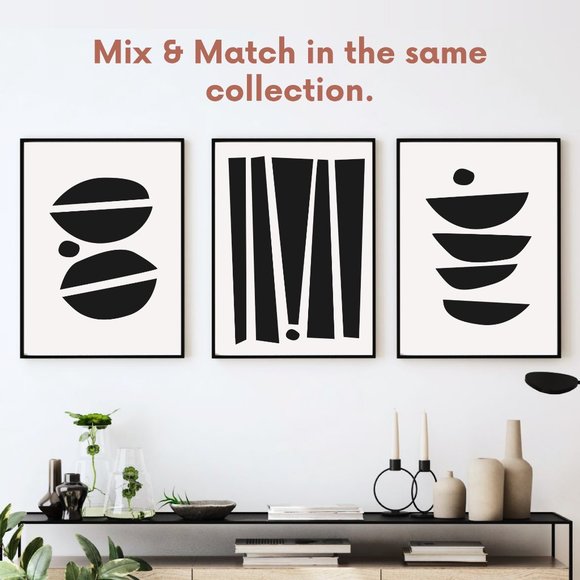 Modern Minimalist Abstract Geometric Wall Art Print Home Decor [No Frame] - Picture 6 of 7